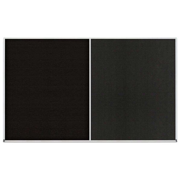 Enclosed Corkboard, 1 Door, 24"x36", 4" Fra